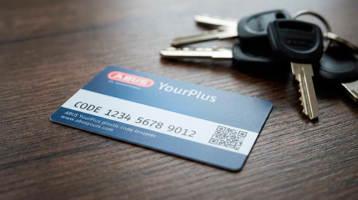 Abus YourPlus key code card for ebike battery replacements